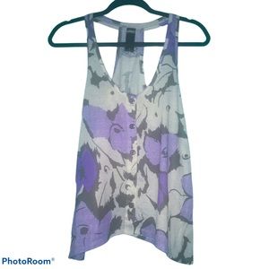 Lost Gray Purple Racerback Foley Tank Top